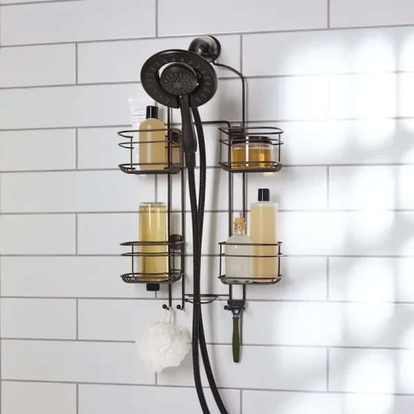 Better Homes & Gardens Expandable Hose Shower Caddy - Oil-Rubbed Bronze - Each