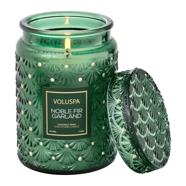 Voluspa - Noble Fir Garland Large Jar Candle