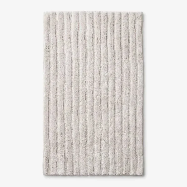 The Company Store Green Earth Quick Dry Linen 30 in. x 50 in. Solid Cotton Bath Rug