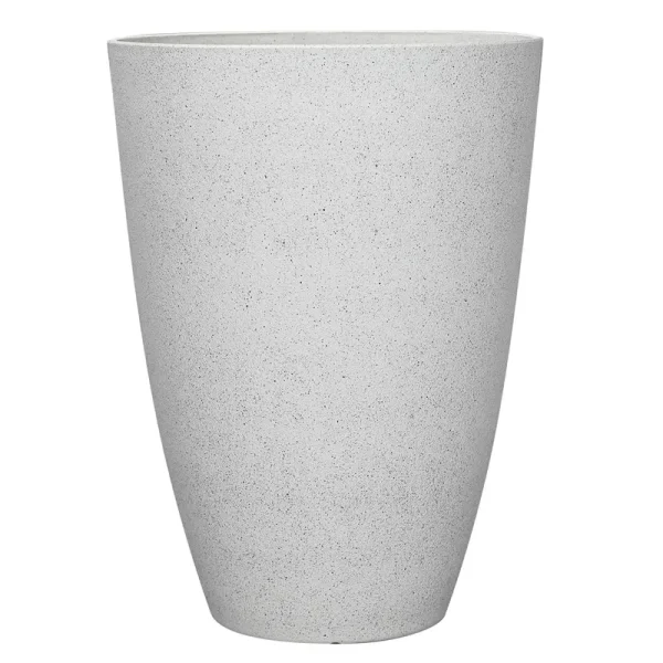 Allen + Roth 15.28-in W x 21.71-in H White Resin Contemporary/Modern Indoor/Outdoor Planter | PLC2016SWG