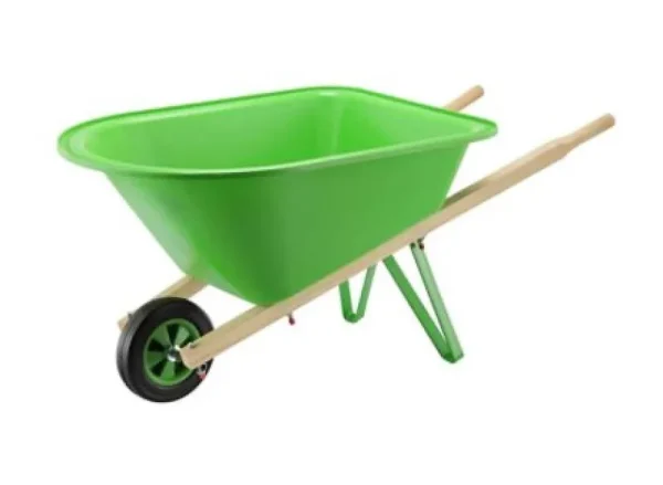 Barn Star Wh0201 22 lb. Capacity Kids' Green Wheelbarrow, Size: 1.4 in