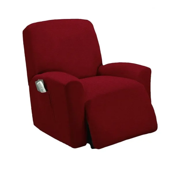1 Piece Stretch Recliner Slipcover Stretch Fit Lazy Boy Recliner Cover - Burgundy