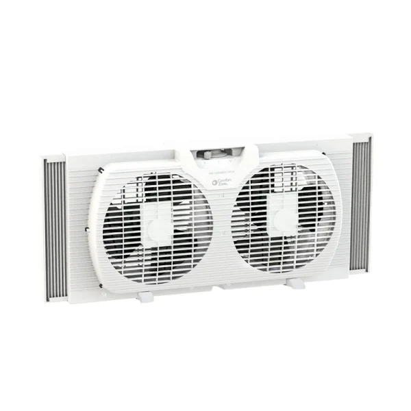 Comfort Zone 9" Twin Portable Window Fan