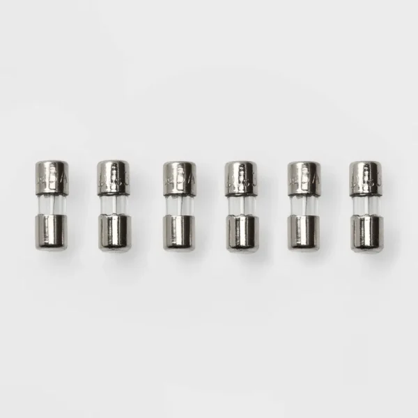 6 Pk Wondershop Replacement Fuses 3 Amp 120 Volts Mini Christmas Light Bulbs