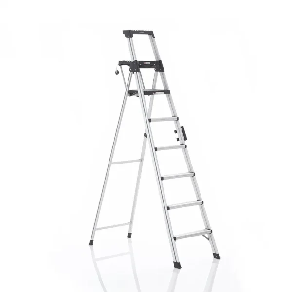 Cosco 8 Ft. Signature Series Aluminum Folding Step Ladder 300 lb. Type IA (12 Ft. Max Reach)