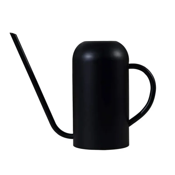Songhg Long Spout Watering Can Metal 40oz/1.3L,Stainless Steel Watering Pot for Outdoor and Indoor House Plants, Matte Black
