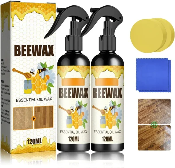 Natural Beeswax Spray,Beeswax Spray Cleaner,The Original Beeswax Spray Furniture Polish and Cleaner,Beeswax Polish Spray used to Care for Living
