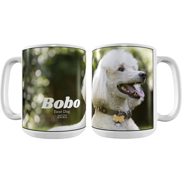 Frisco Personalized Classic Photo White Coffee Mug, 15-oz