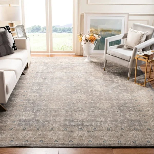 Safavieh SOF330B Sofia Light Grey / Beige Area Rug - 11' x 15'