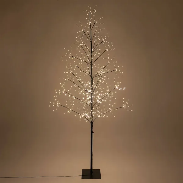 7-ft. Black Fairy Light Tree, Warm White LED