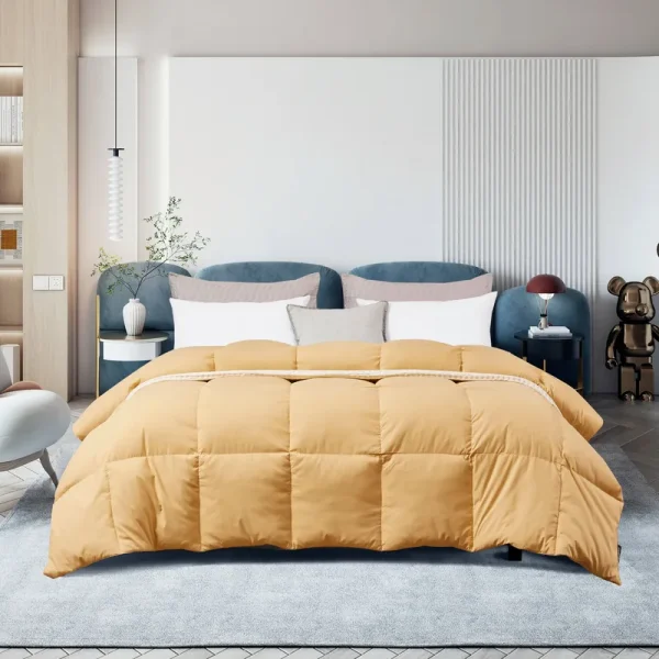 Beautyrest Microfiber Colored Feather & Down Comforter, Twin - Yellow