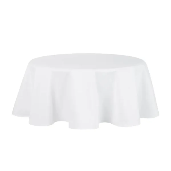 Mainstays Yale Round Tablecloth - White - 70 in