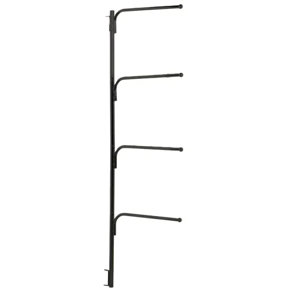 Household Essentials Hinge-It Clutterbuster Family Towel Bar - Black