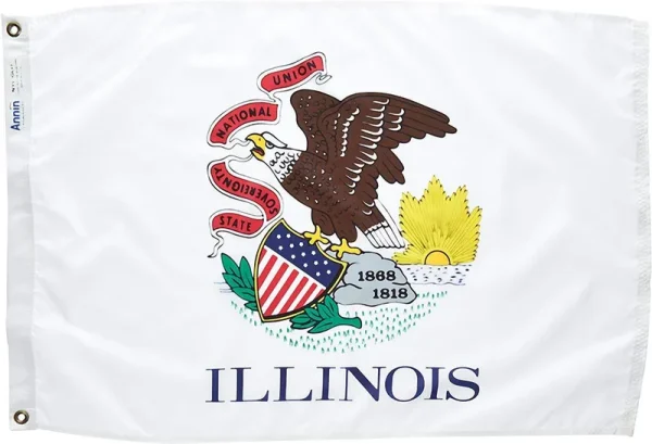 Annin Flagmakers Illinois State Flag 2x3 ft. Nylon