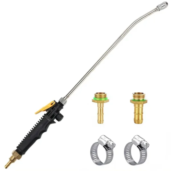 Replacement Sprayer Wand,3/8" Brass Barb Stainless Steel Sprayer Wand, 24 Inches Universal Sprayer Wand (1/4"&3/8" Hose Barb Sprayer Wand)