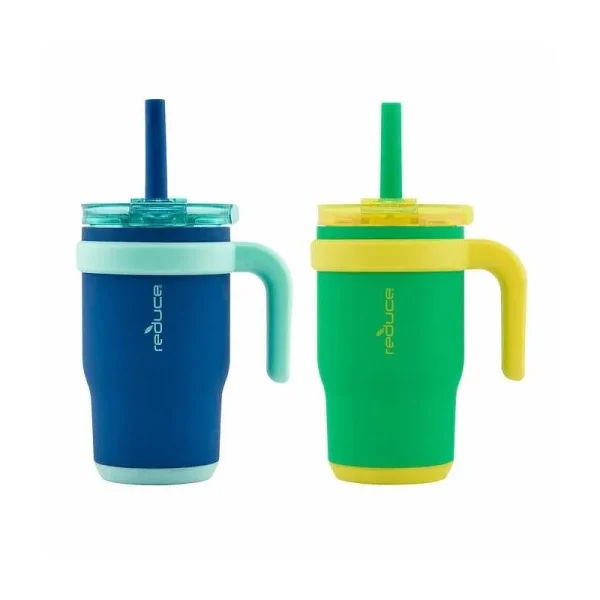 Reduce Coldee 14oz Tumblers with Handles, 2-Pack