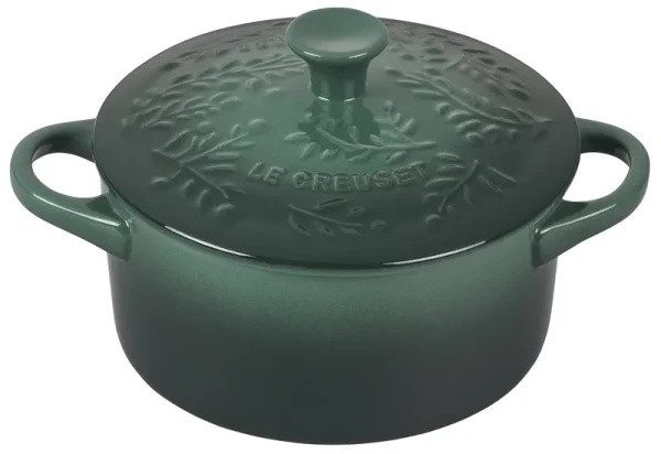 Le Creuset 24 oz Olive Branch Stoneware Mini Cocotte - Artichaut