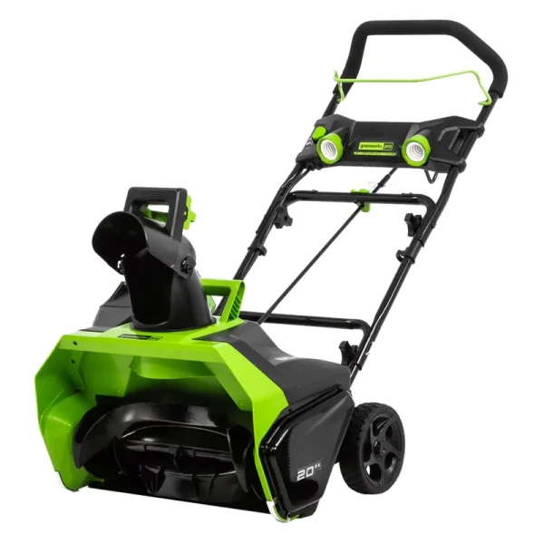 Greenworks Pro Snow Blower 20 in 60V Single - Stage Battery Powered Push Outdoor Equipment