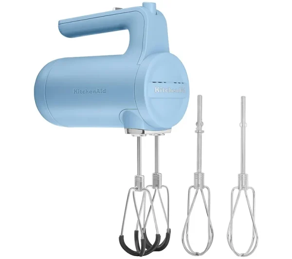 KitchenAid Cordless 7-Speed Hand Mixer w/FlexEdge Beaters ,Blue Velvet