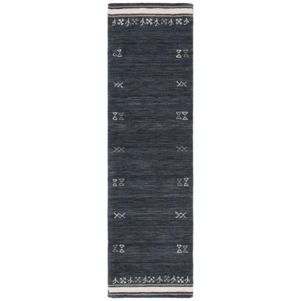 Santiago Handmade Wool Charcoal Rug AllModern Rug Size: Runner 2'3" x 10'
