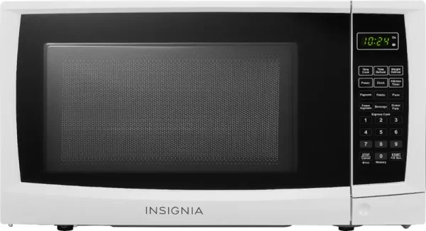 Insignia - 0.7 Cu. ft. Compact Microwave - White