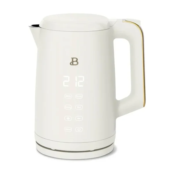 Beautiful 1.7 Liter One Touch Electric Kettle White Icing by Drew Barrymore