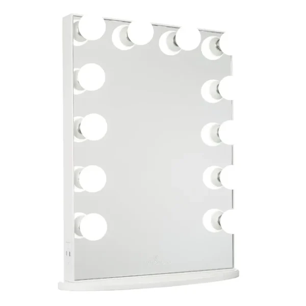 Hollywood Glow XL White Frame Vanity Mirror by Impressions Vanity
