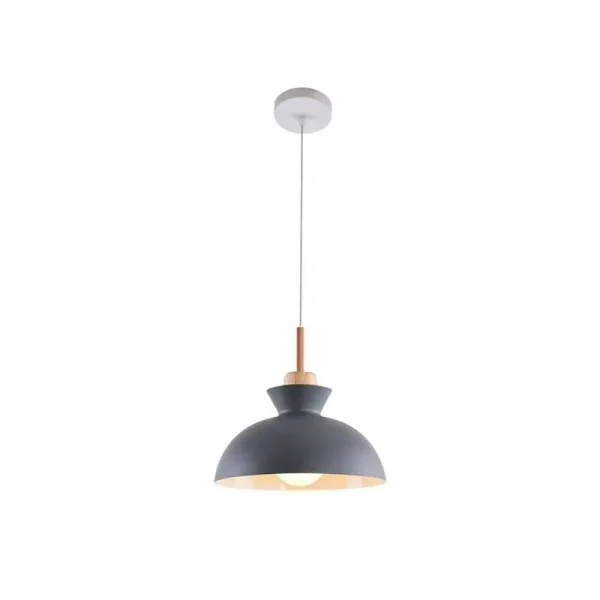 Brashear 1 - Light Single Dome Pendant Shade Color: Gray