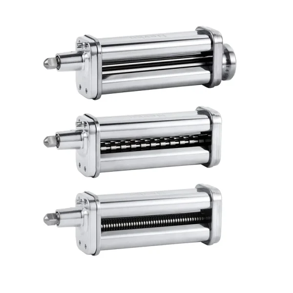 Nevku Pasta Maker Attachments Set for All KitchenAid Stand Mixer, Including Pasta Sheet Roller, Spaghetti Cutter, Fettuccine Cutter