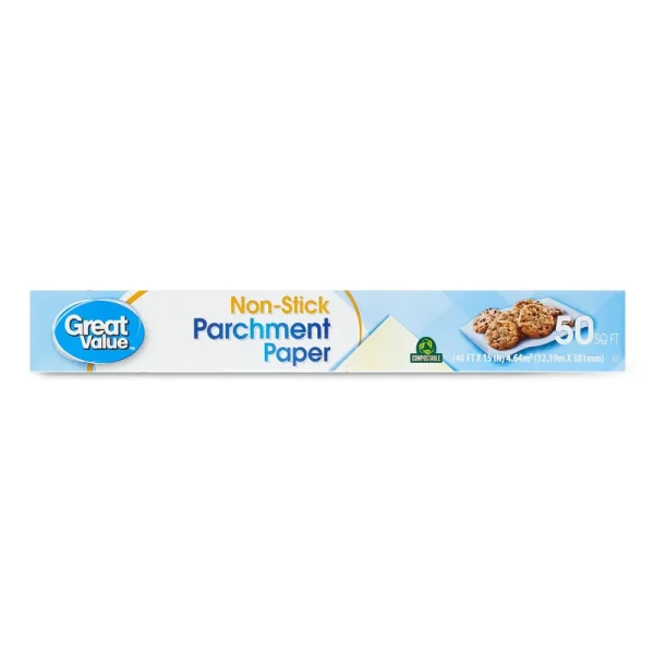 Great Value 50 Sq ft Non-Stick Parchment Paper