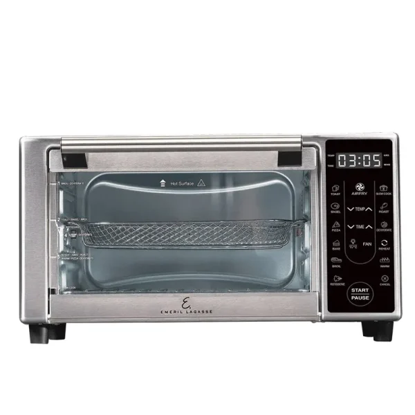 Emeril Lagasse Power Airfryer 360 Plus, 1500 Watts Toaster Oven, Stainless Steel