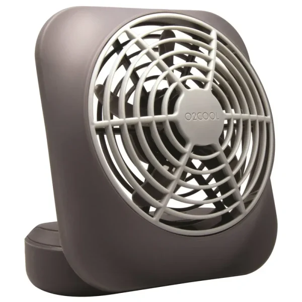 O2cool 5 inch Portable Volcano Fan, Gray