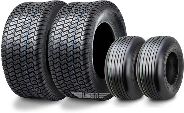 Set 4 Wanda Zero-Turn Lawn Mower Turf Tires 13x5-6 Front & 20x10-8 Rear /4PR -13080-13040