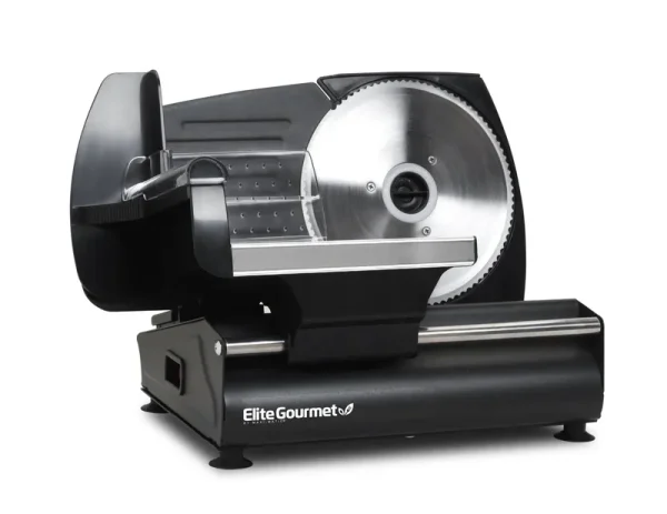 Elite Gourmet Precision Electric Deli Food Meat Slicer, Black