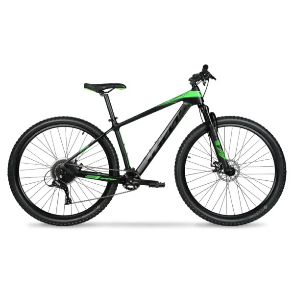 Hyper 29" Carbon Fiber Men'S Mountain Bike, Black/Green