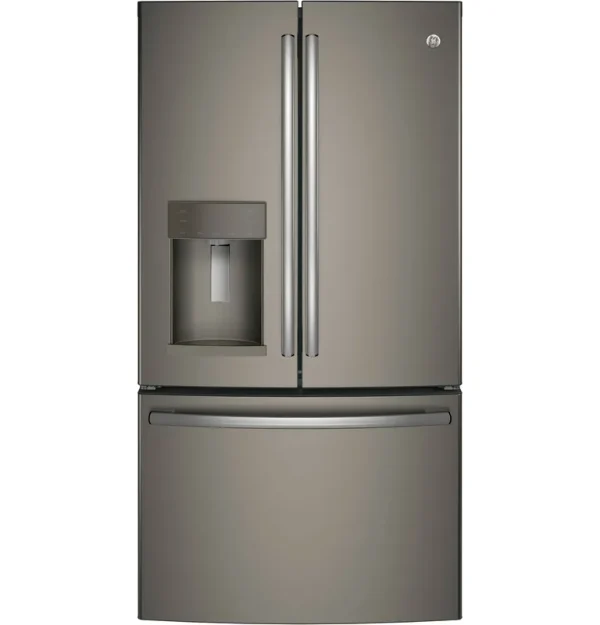 GE - 27.8 Cu. ft. French Door Refrigerator - Slate