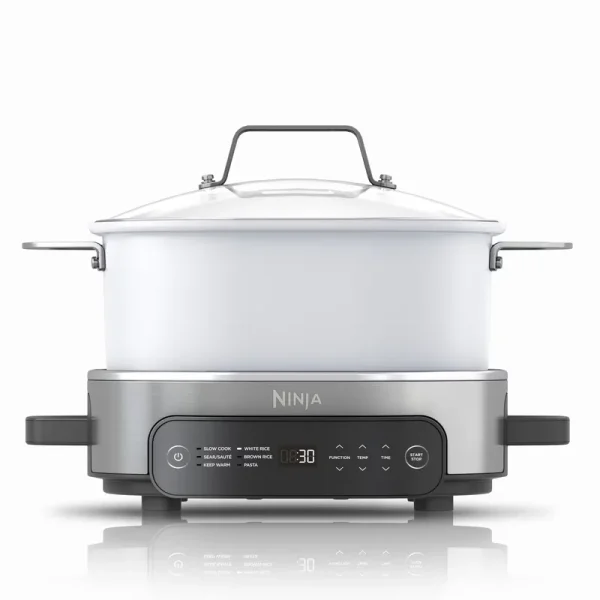 Ninja Foodi 6.5 Qt Everyday Possiblecooker, Stainless Steel/White, Multi Cooker, Slow Cooker, MC1100