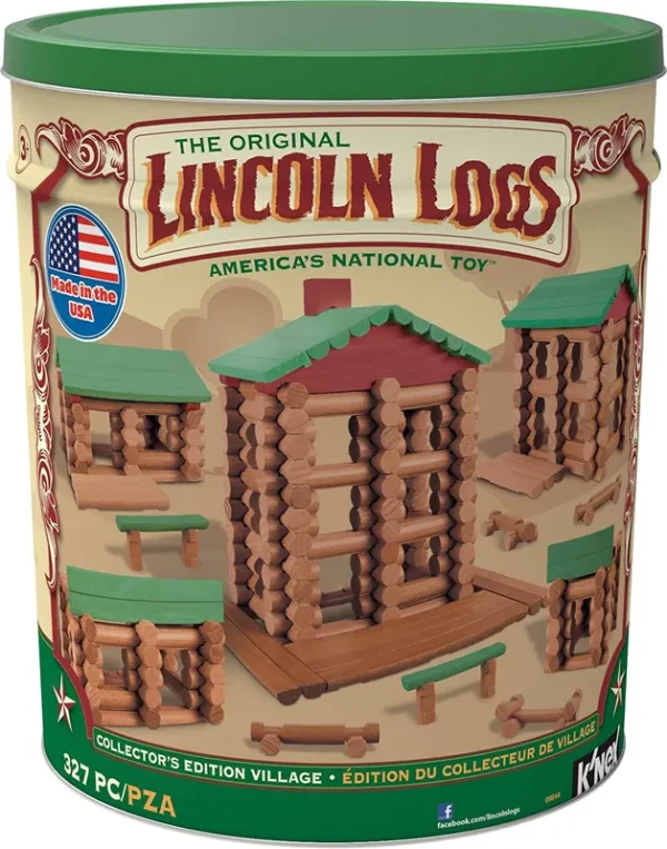 Lincoln Logs Collector's Edition Village 327 Pieces for Ages 3+