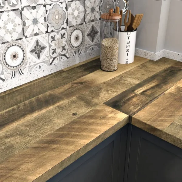 WESTICK Brown Wood Wallpaper Peel and Stick Wood Contact Paper for Cabinets Countertops Waterproof Wooden Wall Paper Decorati
