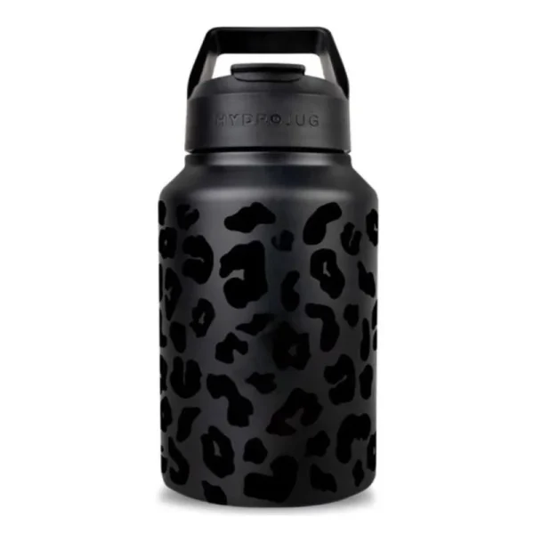 Hydrojug Stainless Steel Jug - Black Leopard - 64 oz.