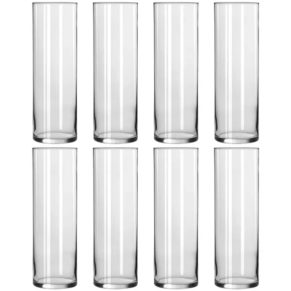 Michaels Bulk 8 Pack: 10.5 inch Cylinder Glass Vase by Ashland, Clear