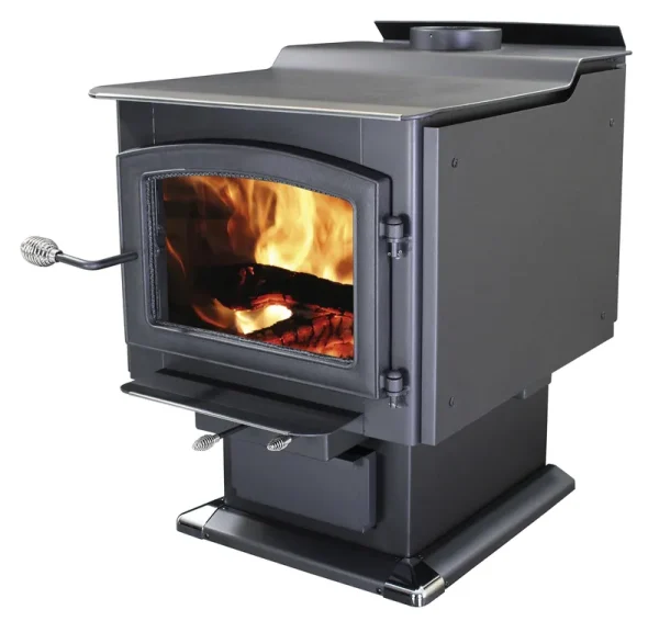 Ashley 3,200 Sq. ft. Large Pedestal Wood Stove - AW3200E-P