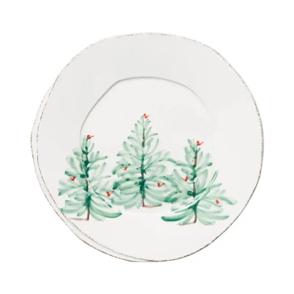 VIETRI Lastra Holiday 10.5" Dinner Plate Over