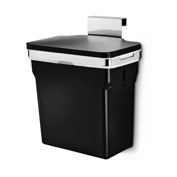 simplehuman 10-Liter Black In-Cabinet Trash Can