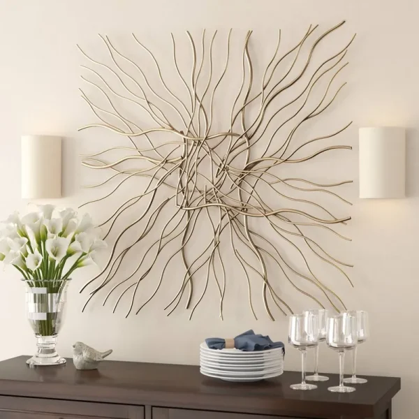 Orren Ellis Contemporary Abstract Iron Wall D Cor