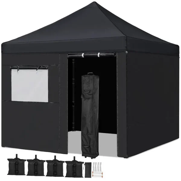 Yaheetech Outdoor Canopy 10'x10' for Camping Wedding Parties - Black