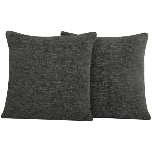 Mainstays 18" x 18" Chenille Square Pillow - Grey - 2 ct