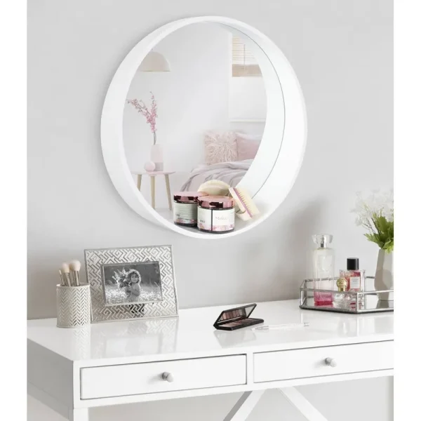 Ali-Rose Bathroom / Vanity Mirror Latitude Run Finish: White