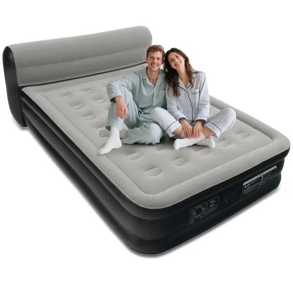 EGGORY King Size Air Mattress with Built - in Pump Inflatable Air Beds, Puncture - Resistant for Camping & Trip & Home
