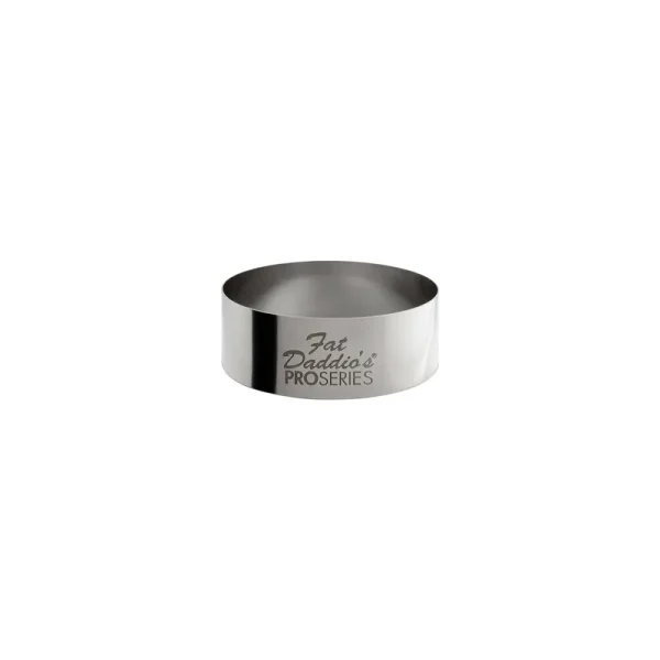 Fat Daddio's Stainless Steel Round Cake & Pastry Ring, 2 x 0.75 inch